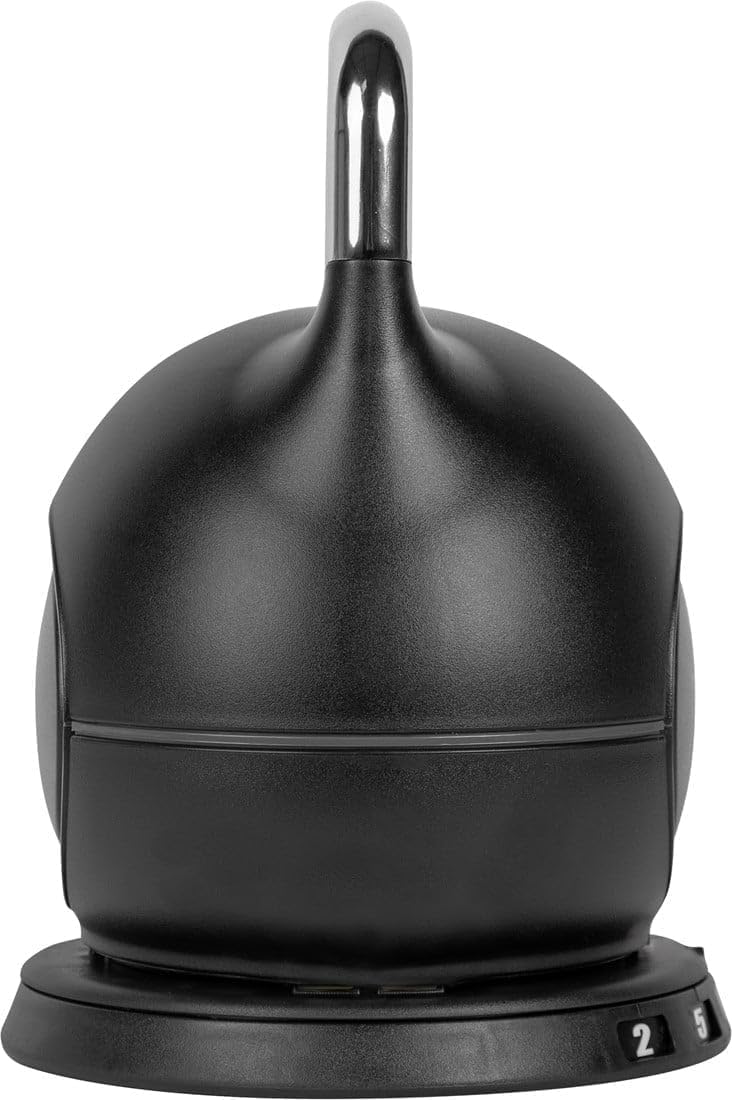 VirtuFit Kettlebell regolabile 2/20 kg | Costruzione in acciaio resistente | Allenamento funzionale, crossfit e sport di forza | Manico ergonomico | Nero