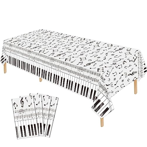 Hegbolke Lot de 4 nappes de Notes de Musique 86,6