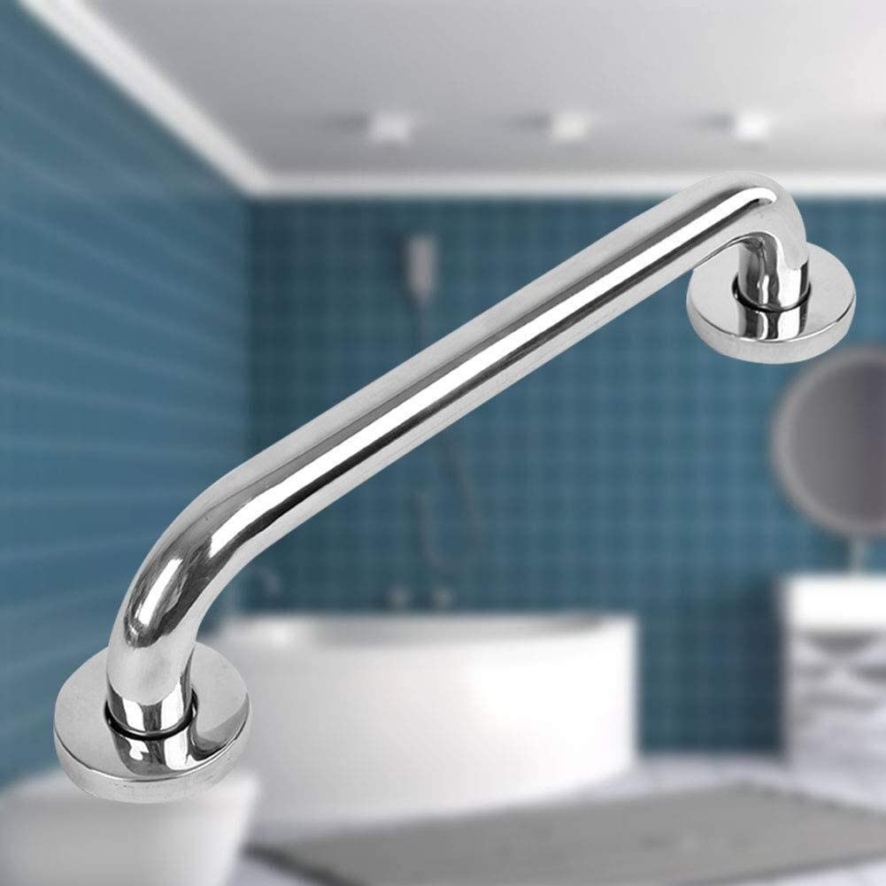 Barra de apoyo de seguridad, Barra de apoyo de baño de Acero inoxidable, 300/400/500 mm, pasamanos rectos de seguridad antideslizantes para baño con tornillos fijos/500 mm ()