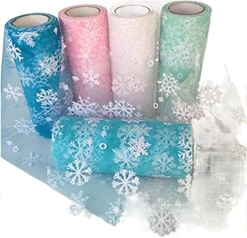 Rollo de tela de tul, carrete de gasa para tutú y álbumes de recortes, ideal para bodas, fiestas de bricolaje y decoraciones de Navidad, 10 yardas, material versátil para manualidades