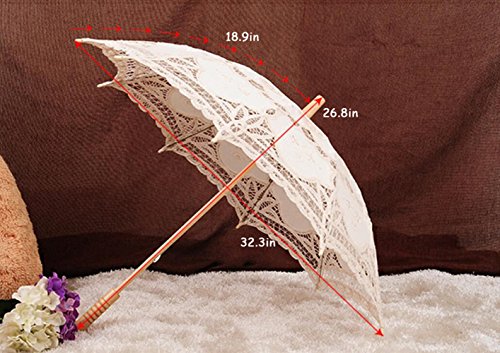 Preisvergleich Produktbild THUNFER Regenschirm Spitze Regenschirm Spitze Spitze Regenschirm Dekoration Hochzeit Fotografie Regenschirm Requisiten