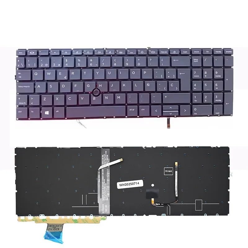 Clavier HP EliteBook 850 G8 russe pour le télétravail de nuit