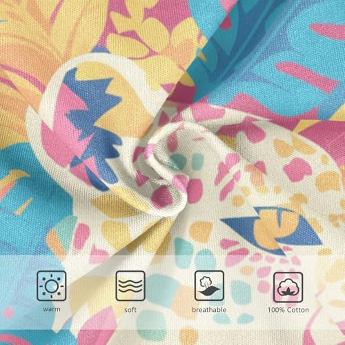 KLL Bright Colors Leopard Pattern Toddler Boys Comfort Briefs Breathable Undies3