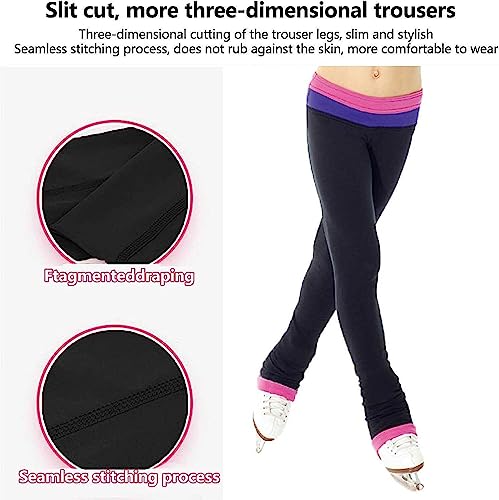 Exercício Correndo Calças de treinamento de patinação quentes de lã para crianças, leggings respiráv