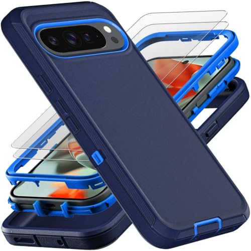 Coque Pixel 9 Pro XL résistante aux chutes et poussière avec verre trempé 9H