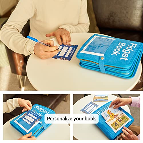 Fidget Book For Elderly | Fidget Blanket For Dementia | Dementia Products For Elderly | Gift And Activities For Seniors With Alzheimer’s Or Dementia | Sensory Fidget Toys #TOP6