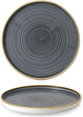Churchill Stonecast Blueberry Walled Plate 21cm - 8.25", SBBSWP211