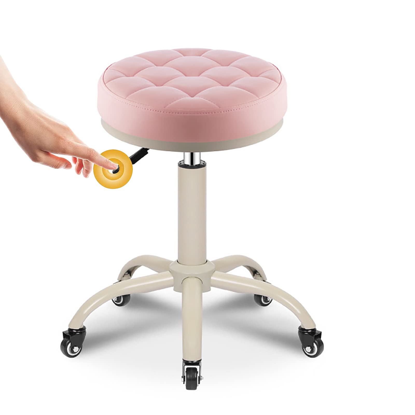 Tabouret de bar pivotant ergonomique assise réglable mal de dos
