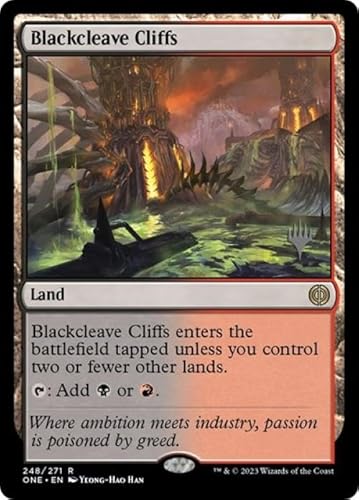 Blackcleave Cliffs (Promo Pack: Phyrexia: All Will Be One) Foil
