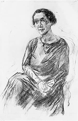 Impresión de lienzo de Señora Irene Triesch para decorar salones elegantes de 60x90cm