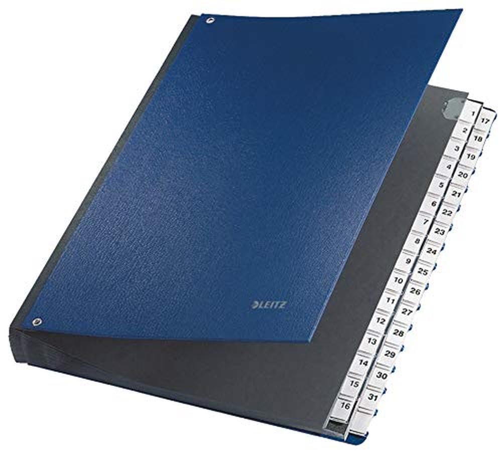 Leitz Libro Firma Con 20 Scomparti - Formato 24x34 Cm, Rosso, Per Documenti E Archiviazione - Foto 2