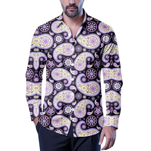 Polo homme décontracté violet pour vos sorties estivales et soirées disco chic