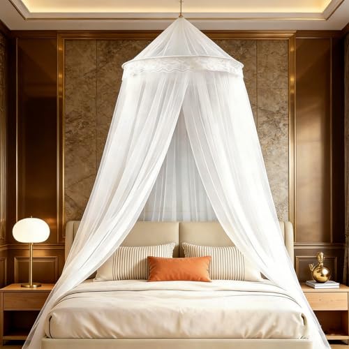 Moustiquaire Lit,Moustiquaire de Lit 250 x 1100 x 60 cm,Grande Moustiquaire pour Simple & Double, Mousti-Quaire lit Voyage Pliable,Facile à Installer, Protection fiable Contre Les Insectes et Baldaqui