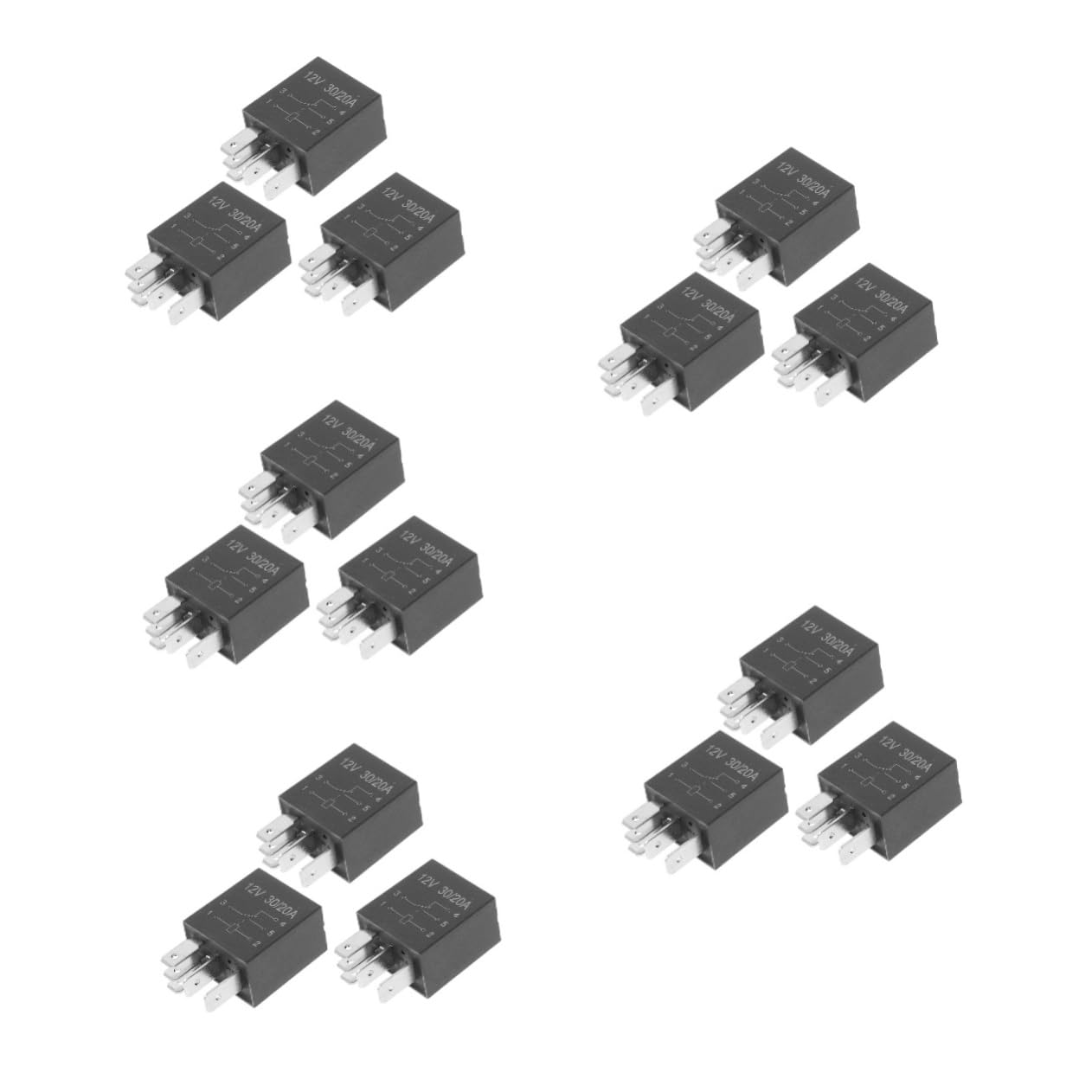 ULTECHNOVO 15piezas Relé Automotriz De Relé De Pines Para Vehículos Conductor y Compacto Materiales Accesorio Esencial Para Camiones y Automóviles