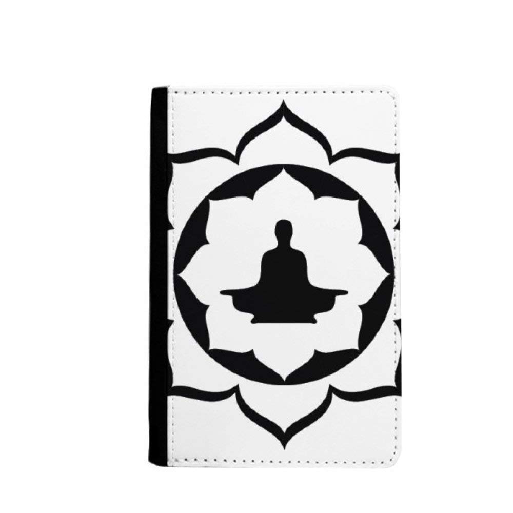 Porte-cartes motif lotus bouddhiste pour remplacer votre portefeuille lourd et encombrant