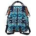 Wrangler Aztec Backpack Organized Daypack Travel Baby Bag with Stroller Strap and Side Bottle Pockets WG2204-9110NY