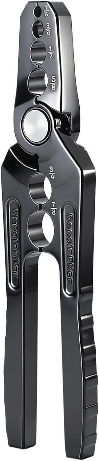Copper PipeRepair Pliers - 6 Hole Tube Rounding Tool, Flat PipeRepair Hand Tool, Durable Metal Rounding Repairer