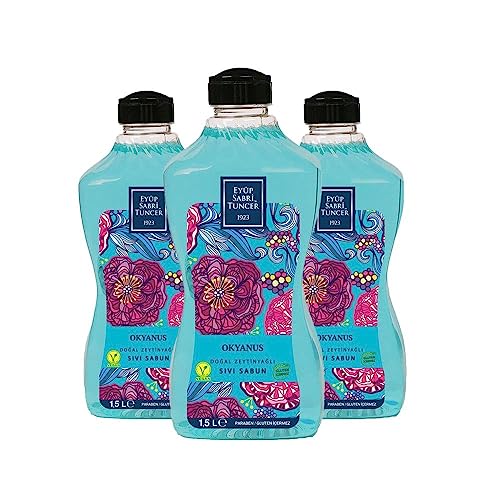 Doğal Zeytinyağlı Sıvı Sabun Okyanus 1500 ML x 3