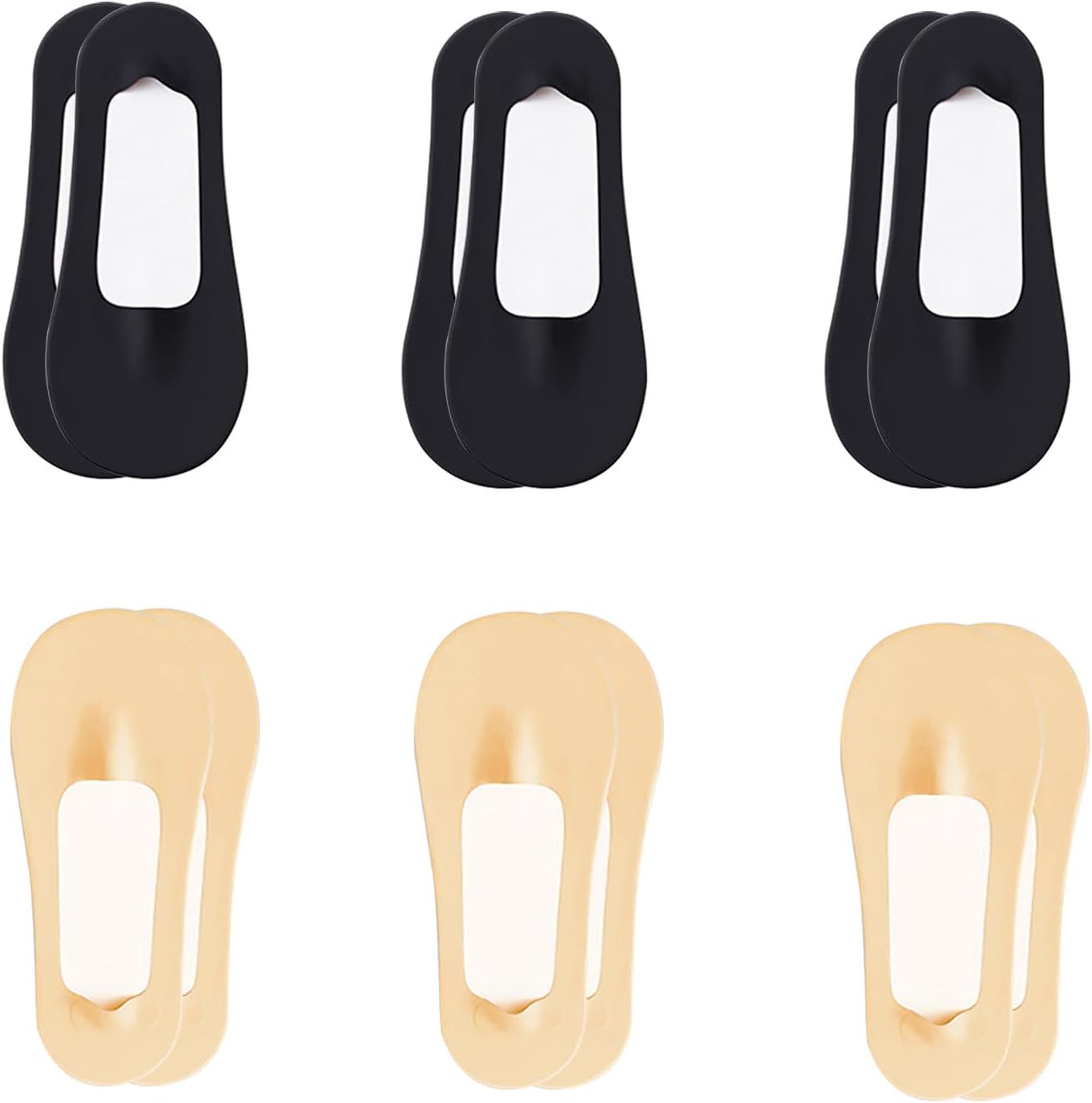 Fidragon Women No Show Socks Low Cut Women Invisible for Flats and Dress Shoes Liner Socks with Non-Slip Heel Grips