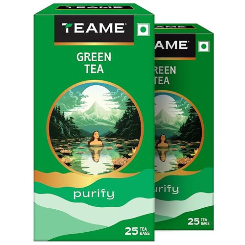 Image of TE-A-ME Green Tea Bags - 25 Bags (Pack of 2) | Pure Green Tea | Green Tea Bags | GreenTea