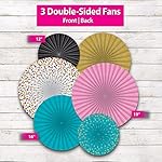 Teacher Confetti Hanging Paper Fans - Image 4
