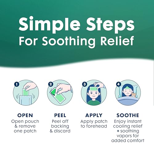 Image of BeKoool Kids Fever Non-Medicated Cooling Mint Vapor Sheets | 4 Count (Pack of 4)
