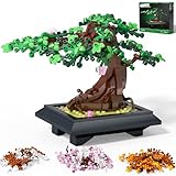 Bonsai Tree Building Sets - 4 in 1 Four Seasons Bonsai DIY Building Blocks Toy, Artificial Bonsai Tree Plants for Home Decor, Table, Desk, Office - Christmas Day Gift for Kids and Adults