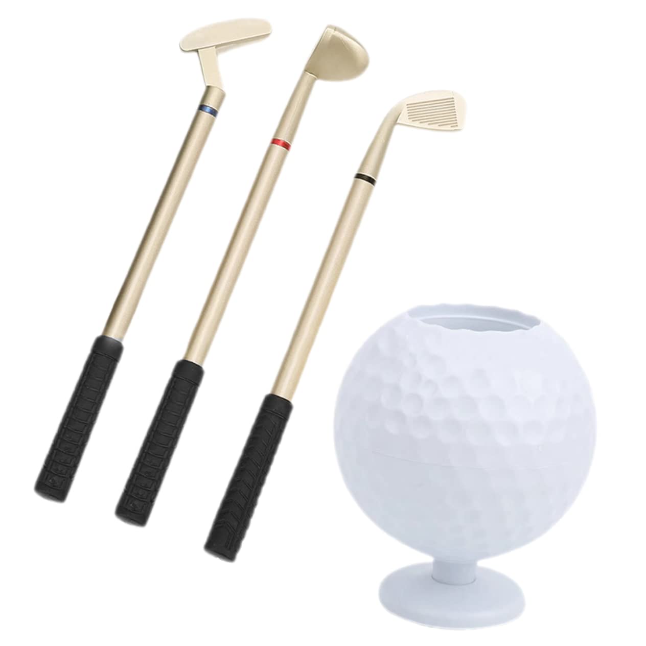 HOMSFOU 2 Set Portapenne Golf Decorazione Scrivania per Ufficio e Casa Accessorio Golf per Amanti Del Organizzatore Leggero per Penne e per Appassionati