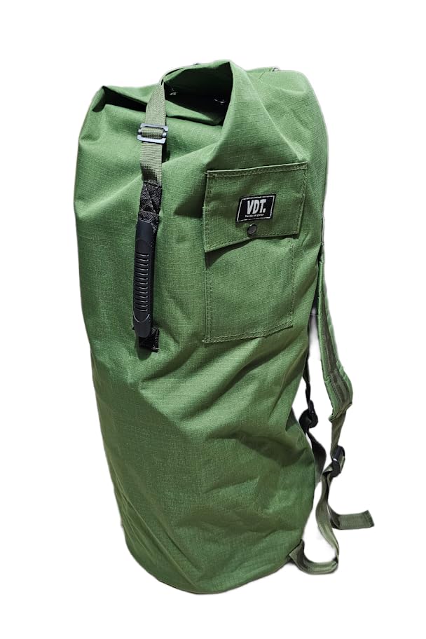 Airplane Bag, Duffel Bag, Military Bag, Top Cargo Bag, Tactical Canvas Sack, Green, sencillo, Duffel Suitcase with 2 Straps