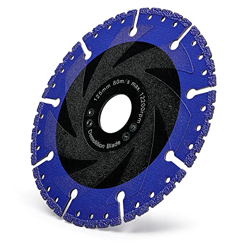Diapro 5" Metal Diamond Cutting Blade Cut Off Wheel for Rebar and INOX Steel