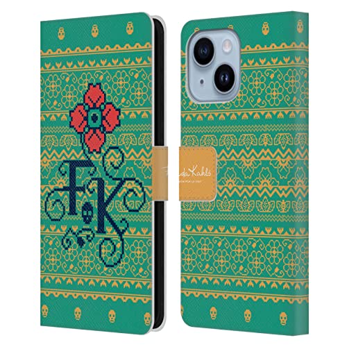 Coque portefeuille cuir iPhone 14 Plus Frida Kahlo aux finitions soignées