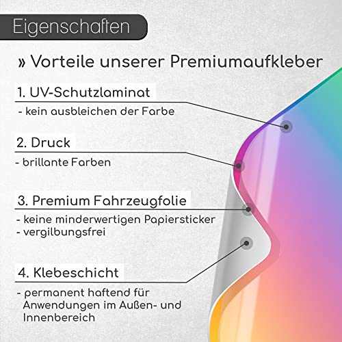 iSecur Auto-Aufkleber Hund an Bord I 11 cm hoch I Hundeaufkleber I Sticker für Hunde-Besitzer I wetterfest I kfz319