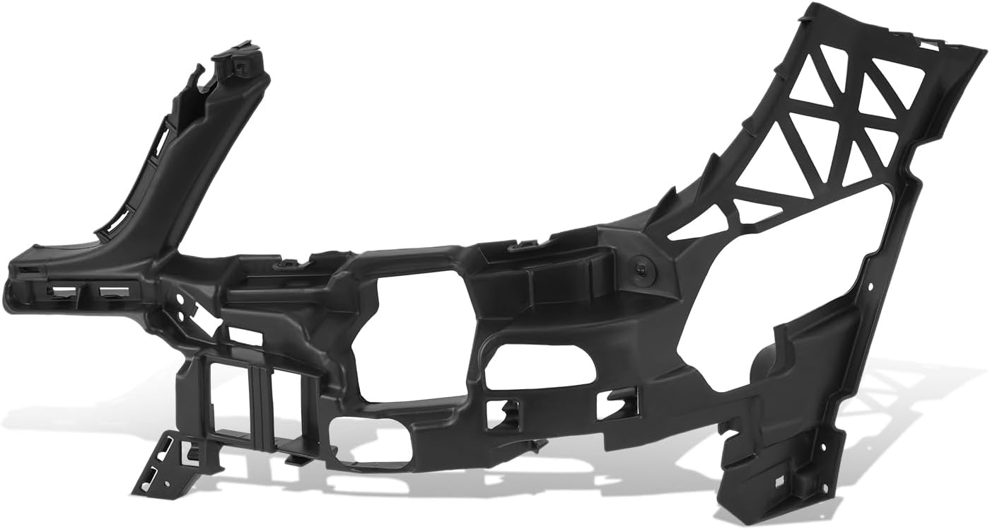 MB1042101 Front Upper Inner Bumper Cover Support Brackets Compatible with Mercedes-Benz C250 C300 C350 2012-2014, Driver Left Side, Polished Black