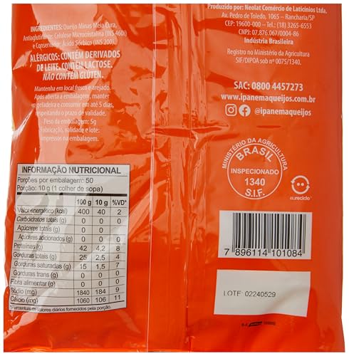 Queijo Meia Cura Ralado Ipanema - Pacote 500g