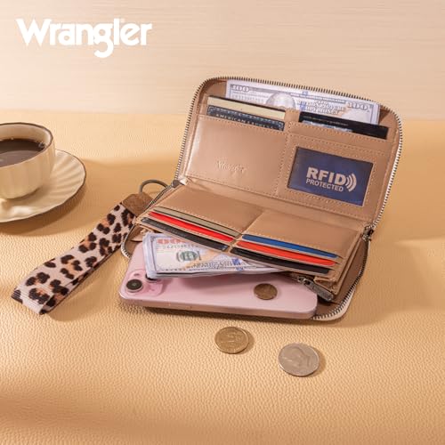 Image of X Wrangler Wristlet Western Wallet Boho Aztec Credit Card Holder for Women