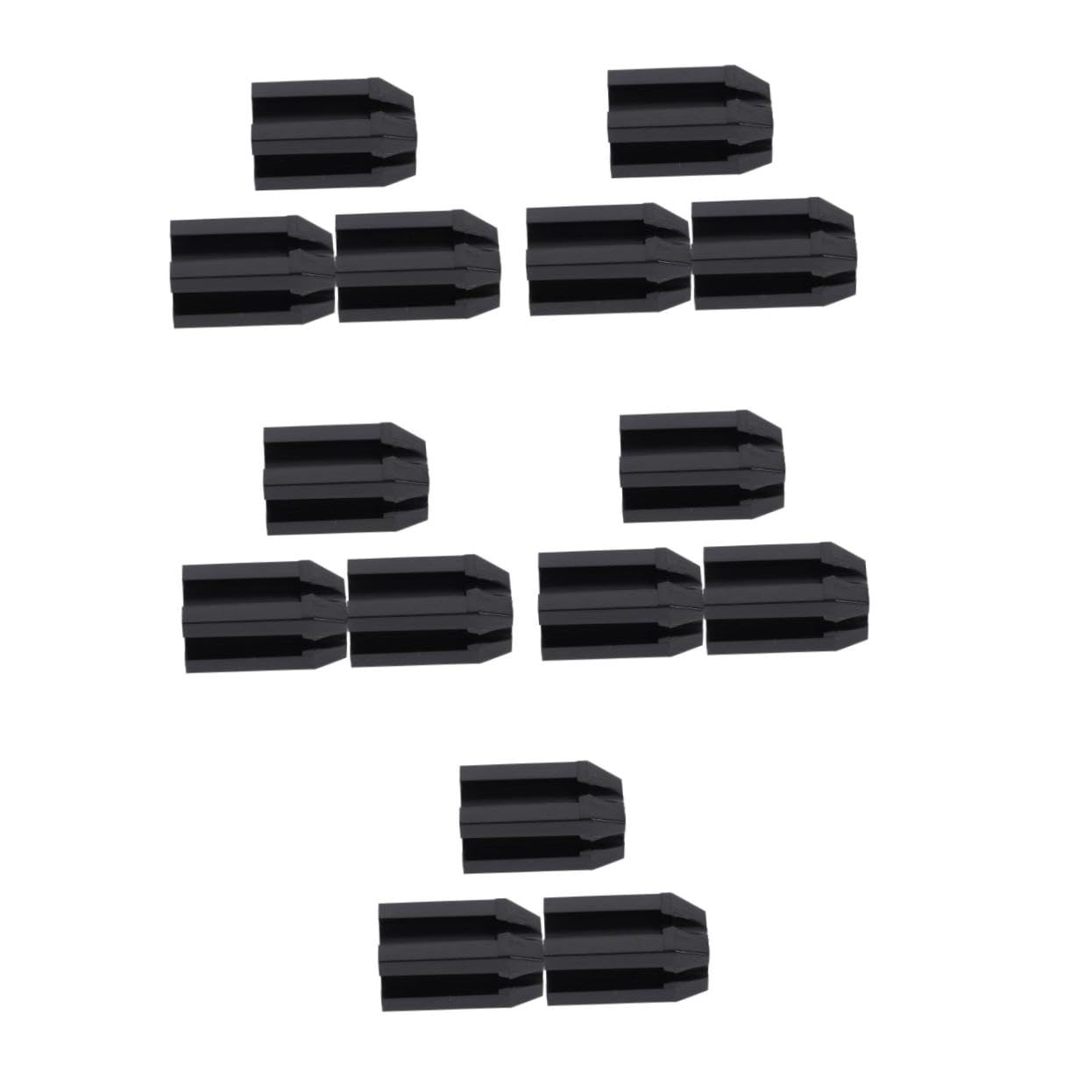 5 Series Sacapuntas De Lápiz De Maquillaje Herramienta Cosmética De Doble Para Delineador Y Único Con Recogedor Para Cosméticos Negro 3 Piezas X 5