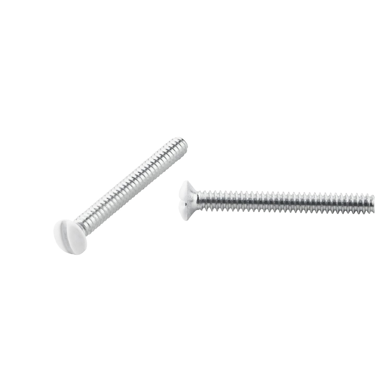 Wall Plate Screws, 50 Pcs 1.2 Inch Long 6-32 Thread Switch Plate Screws, White Outlet Screws for Wall Light Switch Panels Outlet