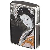 天野喜孝 ZIPPO ライター 櫻姫 ジッポー USED加工 zippo 銀黒いぶし 中