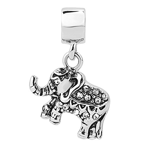 Image of LilyJewelry Lucky Elephant Charms Good Luck Animal Dangle Bead for Bracelet