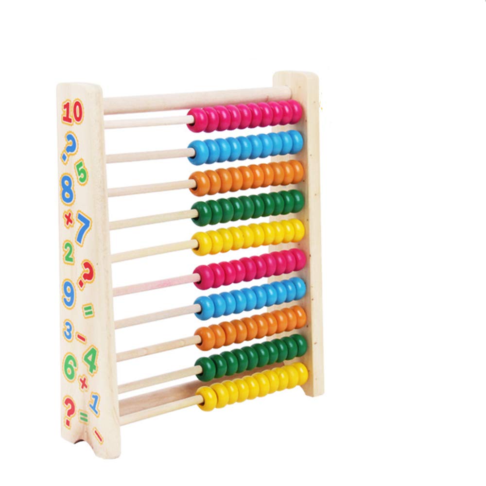 Wooden Abacus Beads Wooden Toys Cognitive Learning Shelf Math Educational Toys,Math Toys for preschoolers