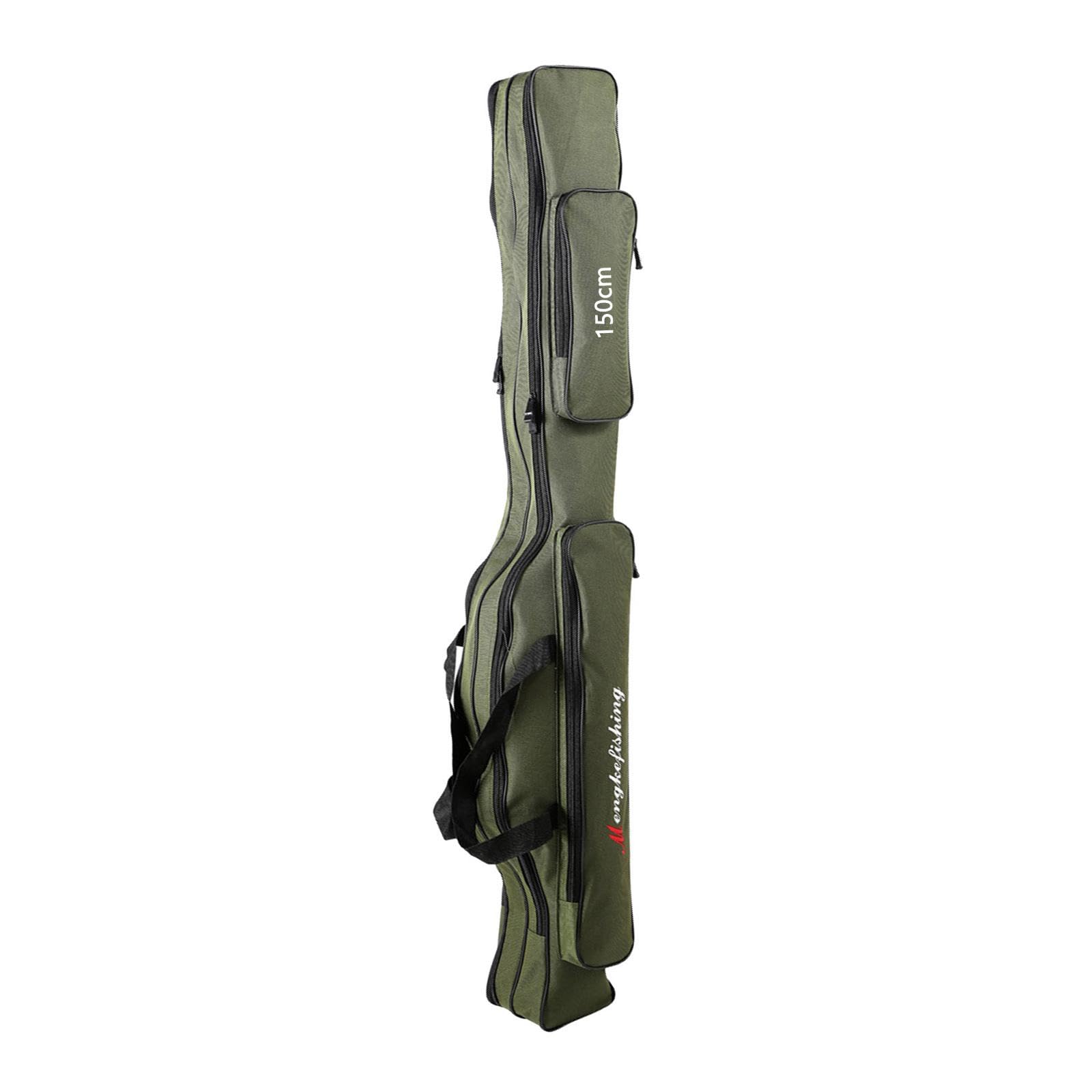 Harilla Funda para Caña de Pescar, Organizador de Almacenaje para Cañas, Carrete Resistente, 2 Niveles 150cm