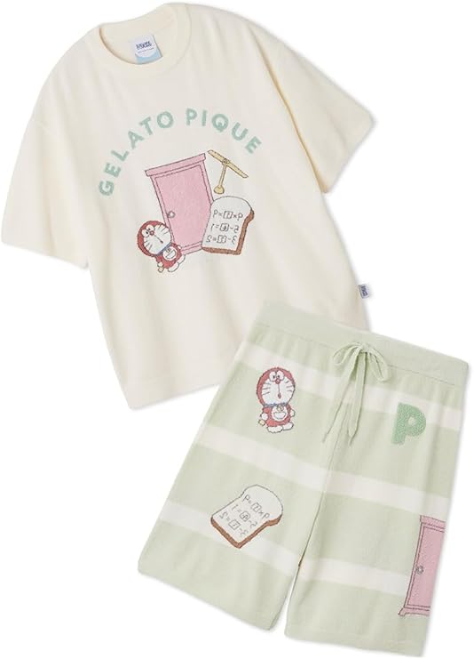 gelato pique ジェラートピケ×ドラえもん プルオーバー＆パンツセット Amazon | [ジェラート ピケ] 【ドラえもん】【メンズ】ジャガードプル