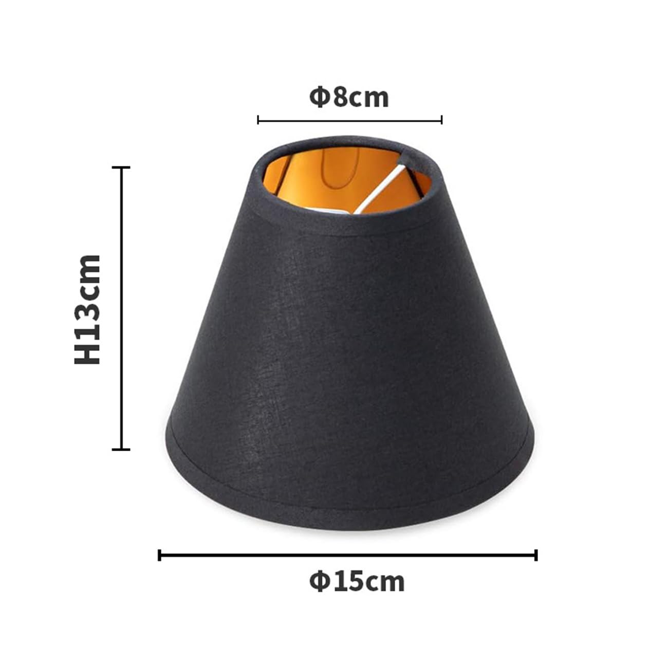 Set of 2 Modern Small Tapered Drum Lamp Shade Clip on E14 Bulb - Image 2