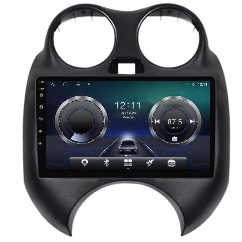 Radio Android 15 Nissan Micra March 2010-2013 para Sustituir Radio Antigua con GPS