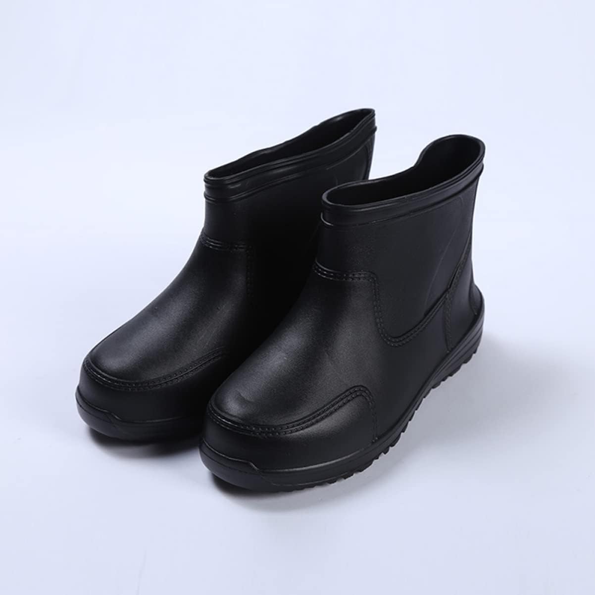 Healifty Men's Eva Low Canister Rain Shoes 1 Pair of Thicken Rain Boot Antiskid Sole Black Size 44 Comfortable and Sturdy