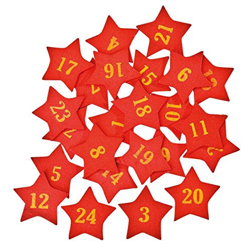 Preisvergleich Produktbild Adventskalenderzahlen "Stern"