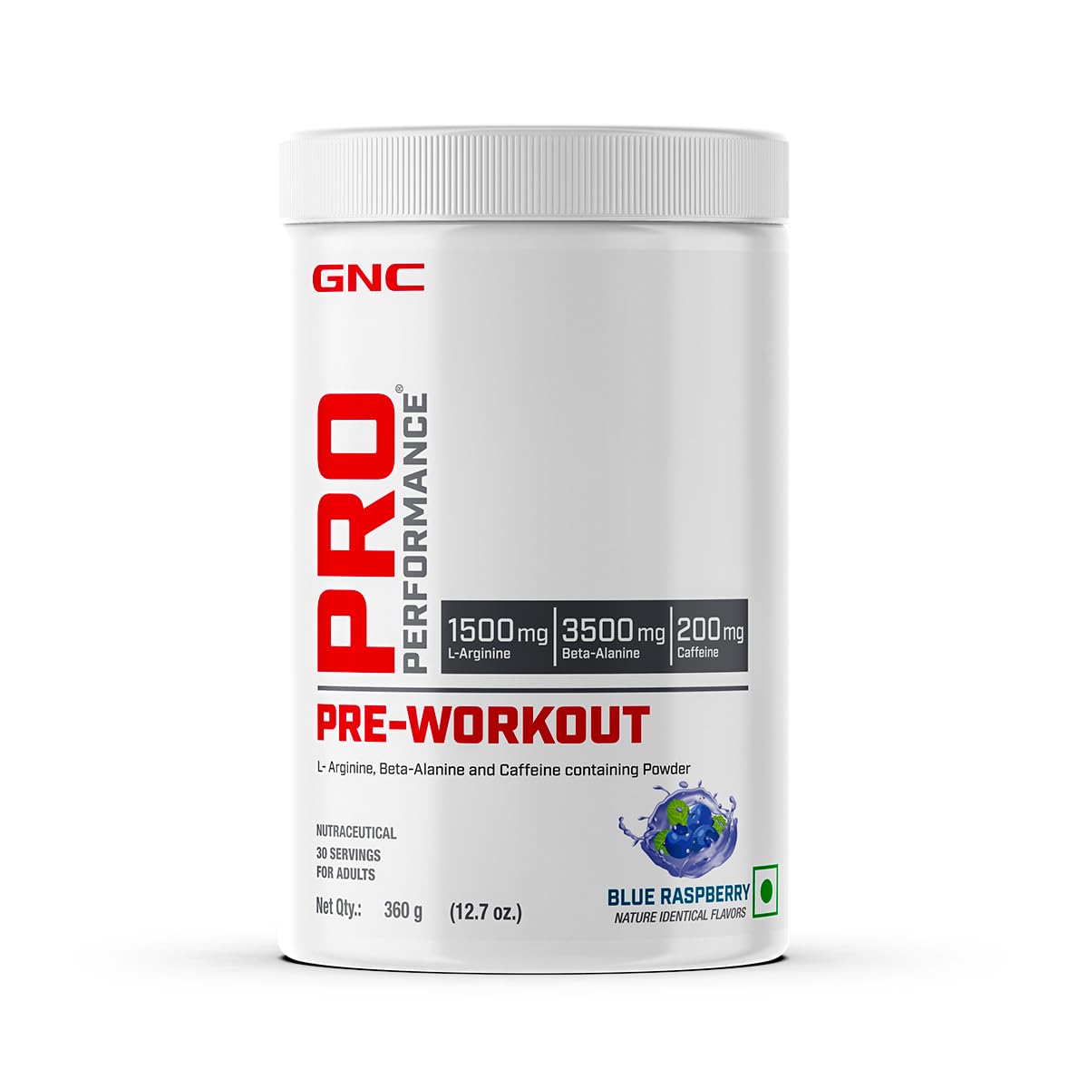 GNC Pro Performance Pre-Workout | 360 gm | 30 Servings | Boosts Pump & Energy | Speeds Up Recovery | 1500 mg L-Arginine | 3500 mg Beta-Alanine | 200 mg Caffeine | Blood Orange — Amazon image 13