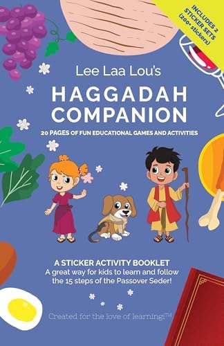 Haggadah Companion: Passover Seder Activity Book Ages 4+ Includes...