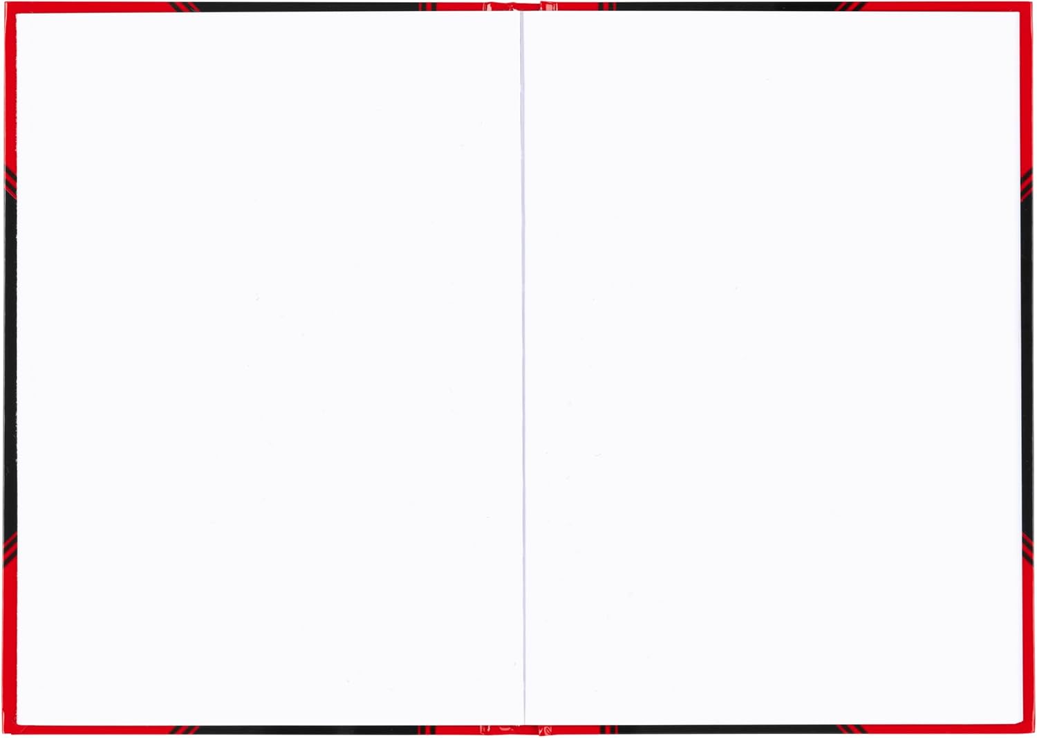 Bantex Landre China-Kladde A5 Blank Notebook 96 Sheets Black Red Pack of 6