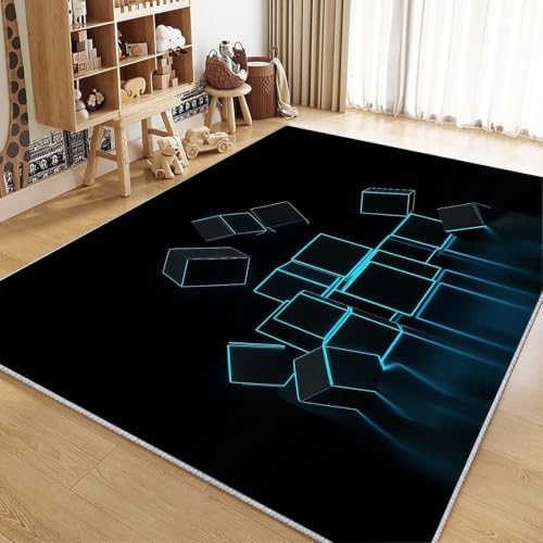 Tapis 3D lavable en machine anti-glisse pour chambres